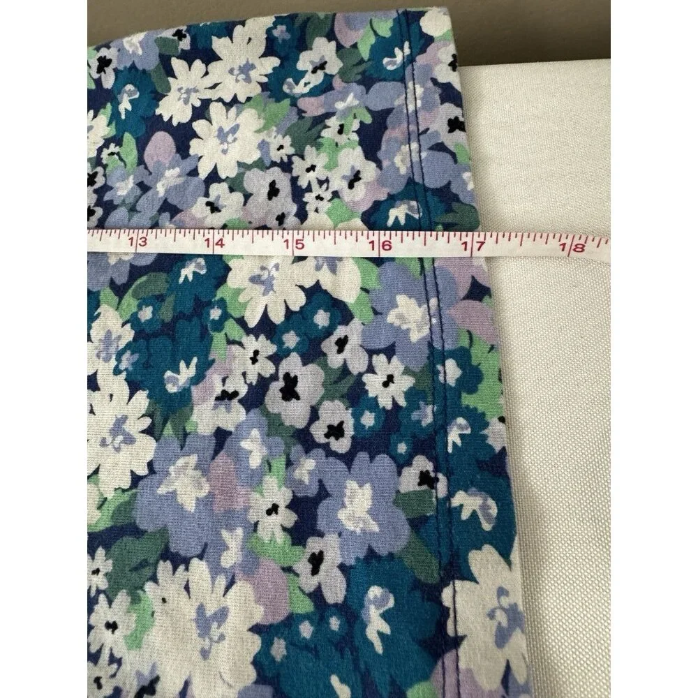 Old Navy S Fairycore Blue Purple Whimsy Floral Cropped Tank Cottagecore Boho - Picture 8 of 8
